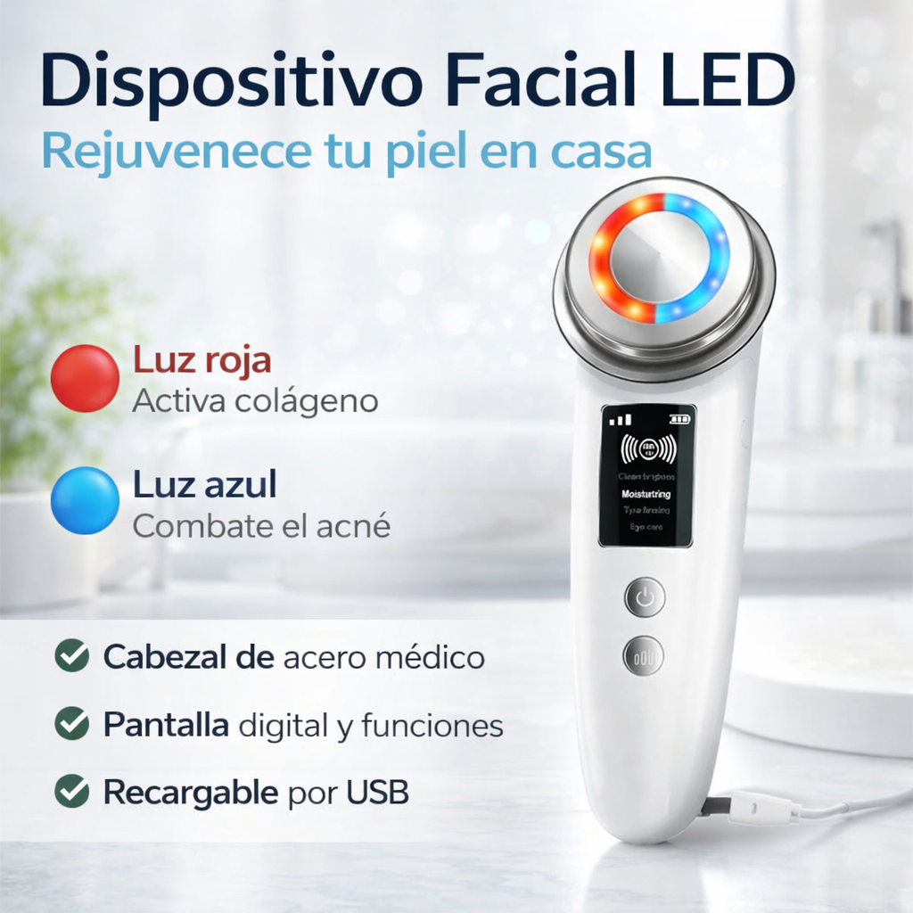Masajeador Limpieza Facial - Ultrasonico
