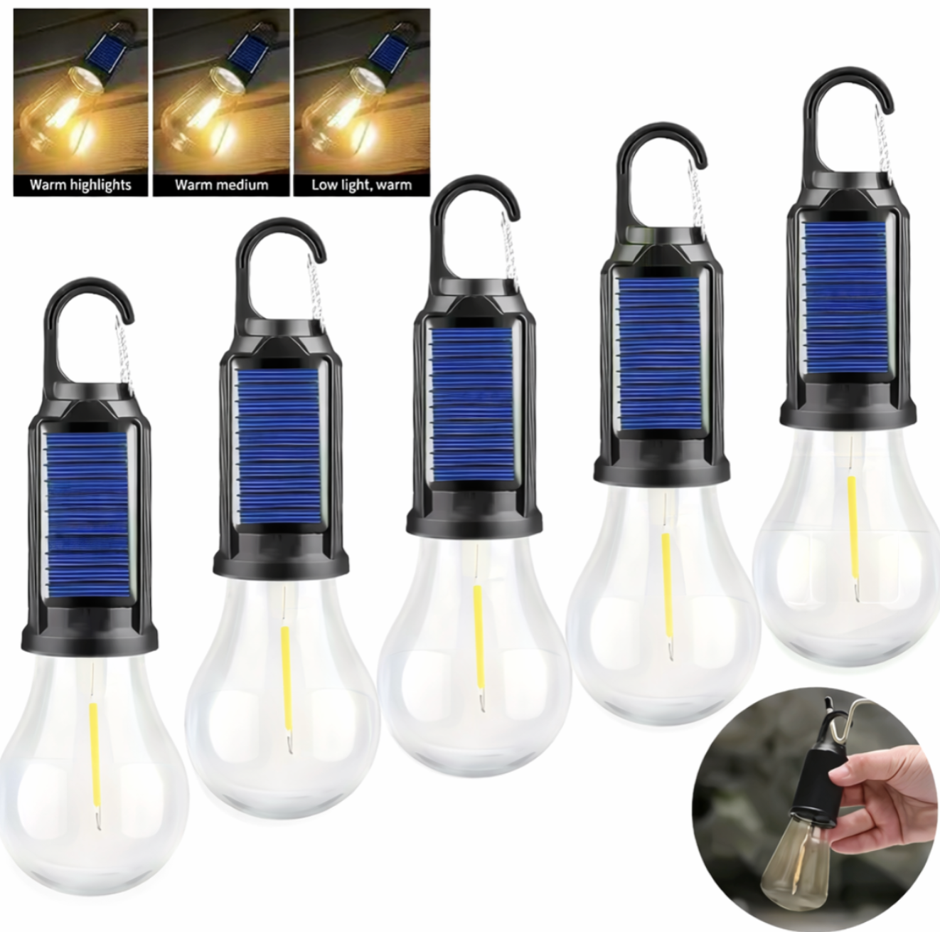 Ampolletas Power Light – Luz solar portá