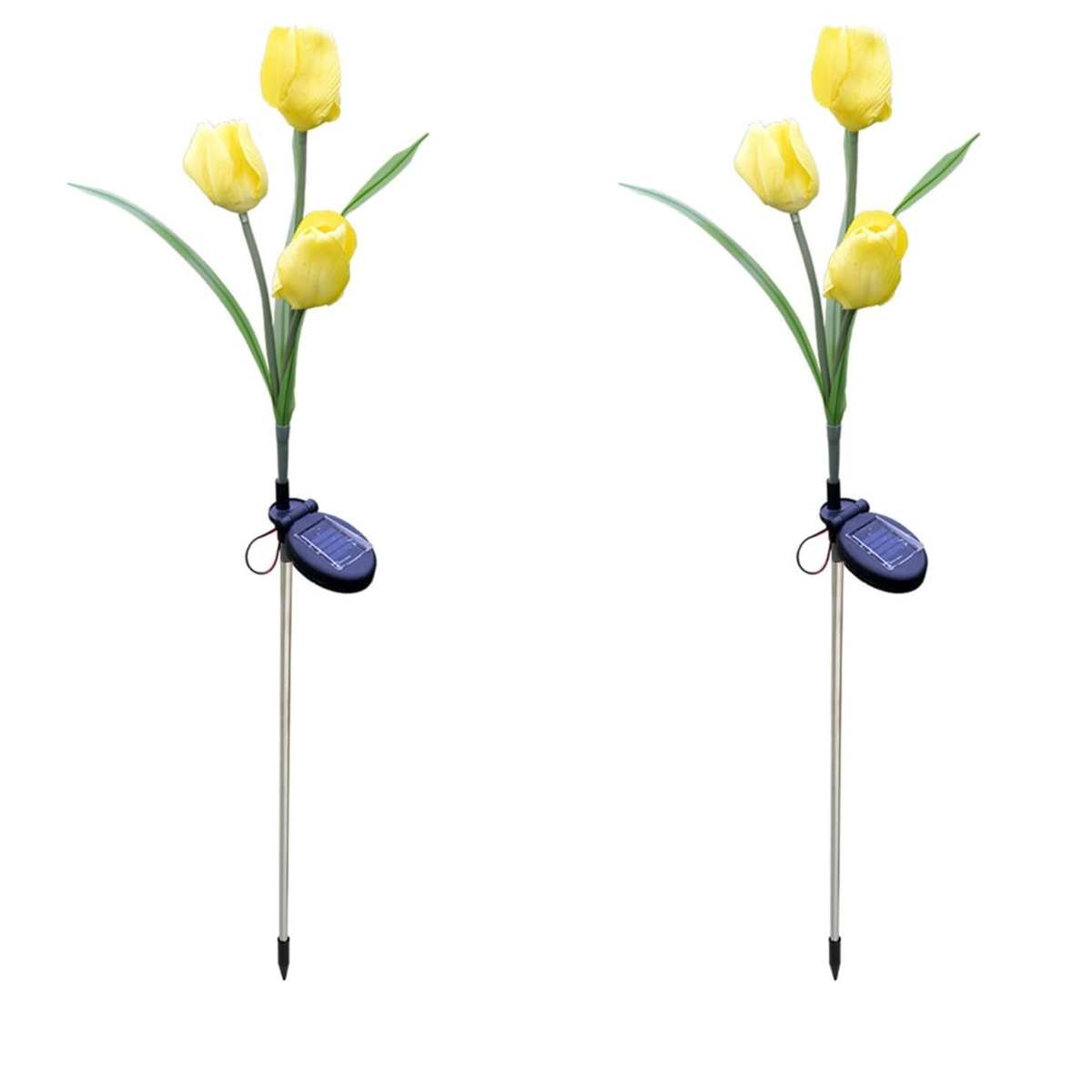 Flor de luces solar diseño de tulipán