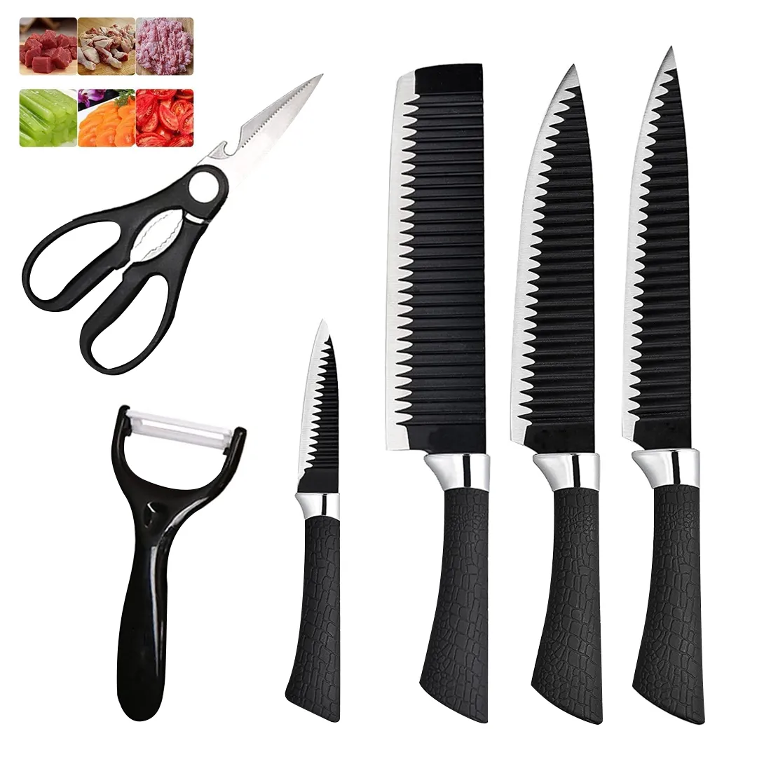 SET 6 PIEZAS CUCHILLOS cocina