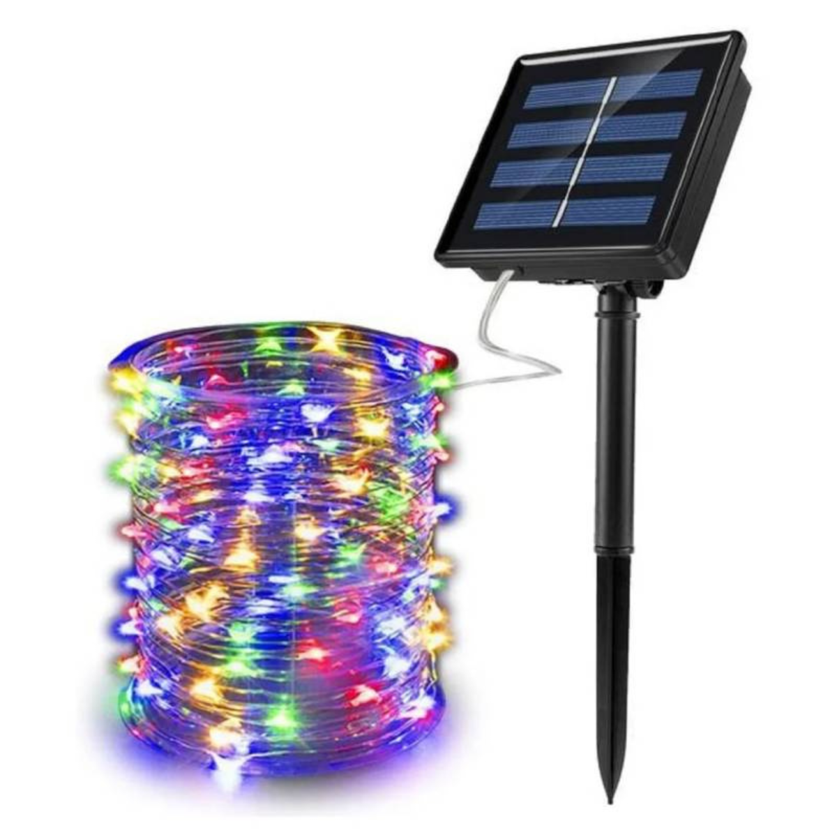 Cadena de luces solares hada, 200 luces