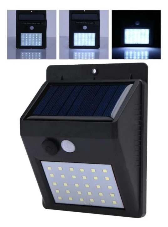 Foco Reflector Solar Led Exterior Sensor