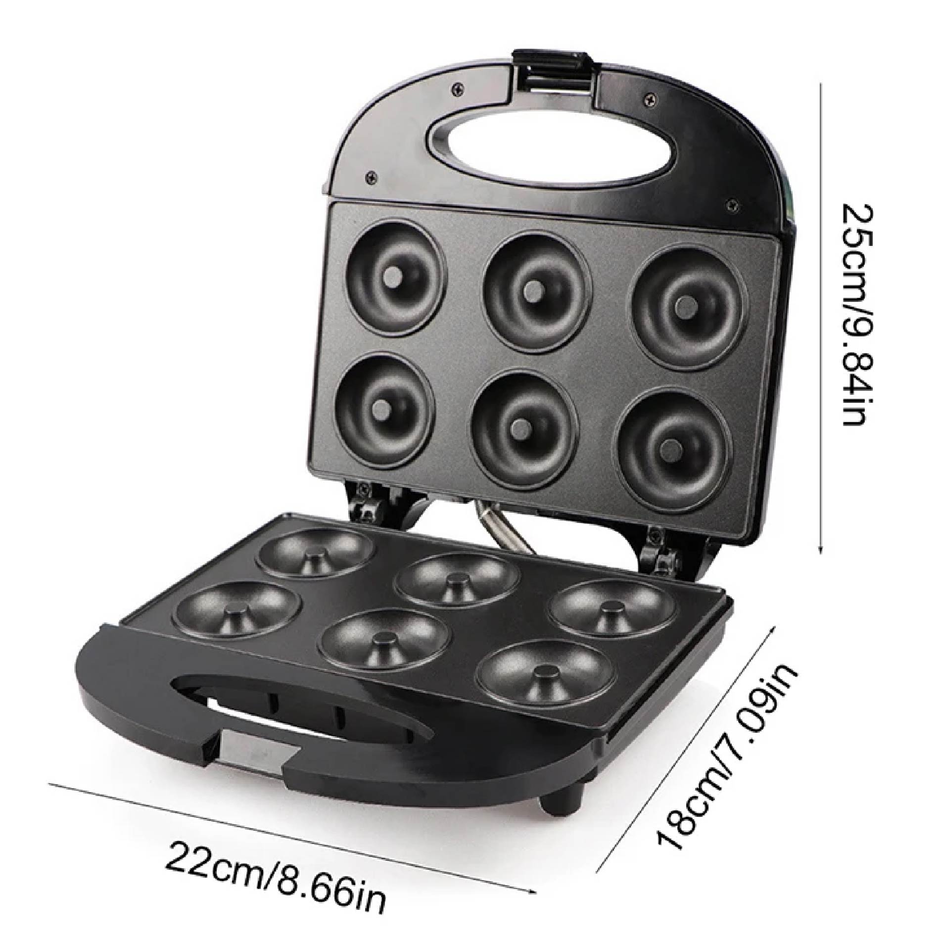 Miniatura 5 de Máquina De Mini Donas X6 Antiadherente