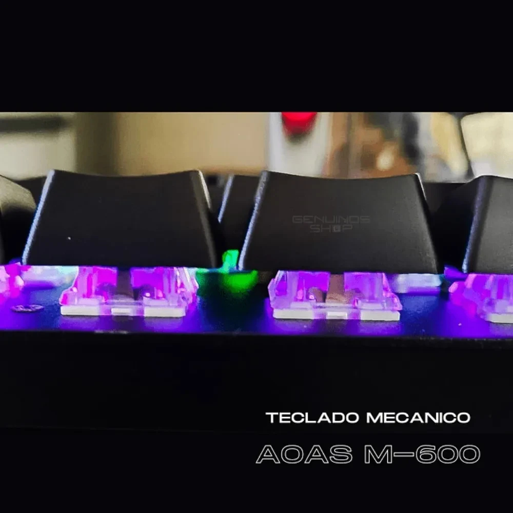 Miniatura 2 de Teclado Gamer Mecánico Con Luces M-600
