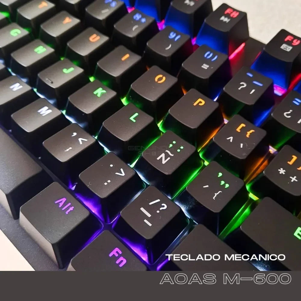 Miniatura 3 de Teclado Gamer Mecánico Con Luces M-600