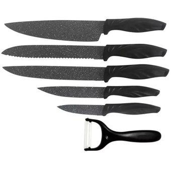 SET DE CUCHILLOS x5 + PELADOR DE PAPAS