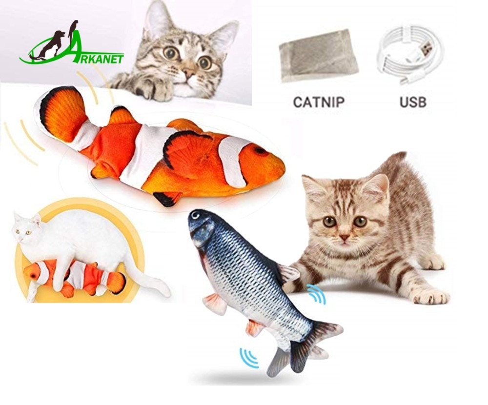 Pez Juguete Electrónico Para Mascotas Co