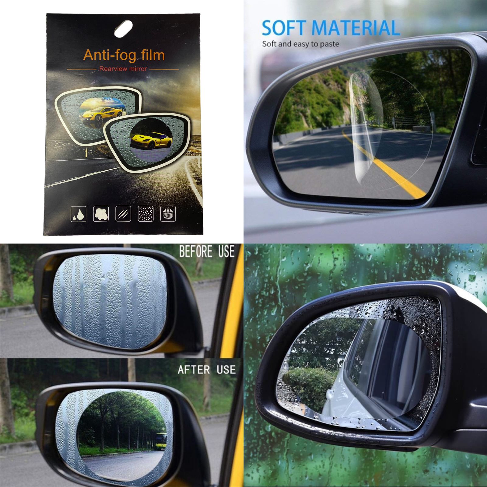 ADHESIVO ESPEJO RETROVISOR DE CARRO 1201