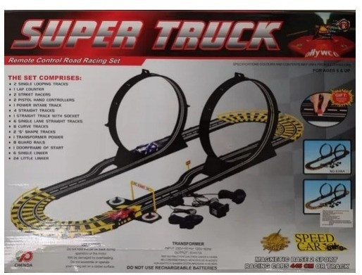 Pista De Carros Electrica Giratoria Incl