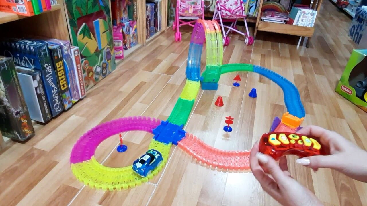 Pista NEON de autos Luminosa Dazzle Trac