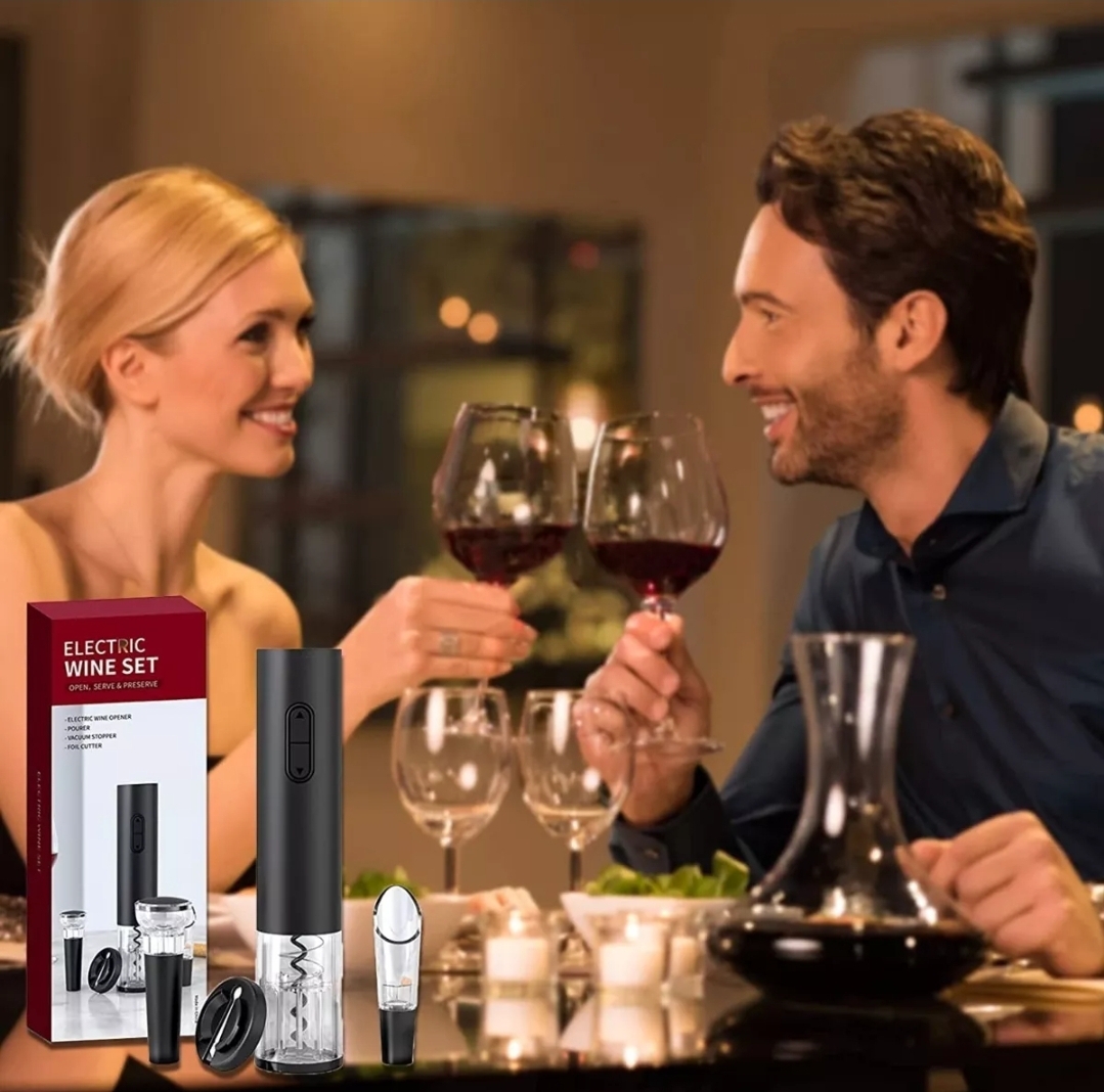 Miniatura 4 de Juego De Abrebotellas De Vino Eléctrico