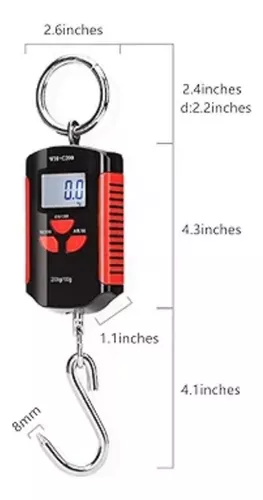 Miniatura 3 de Balanza Bascula Digital Colgante 100kg