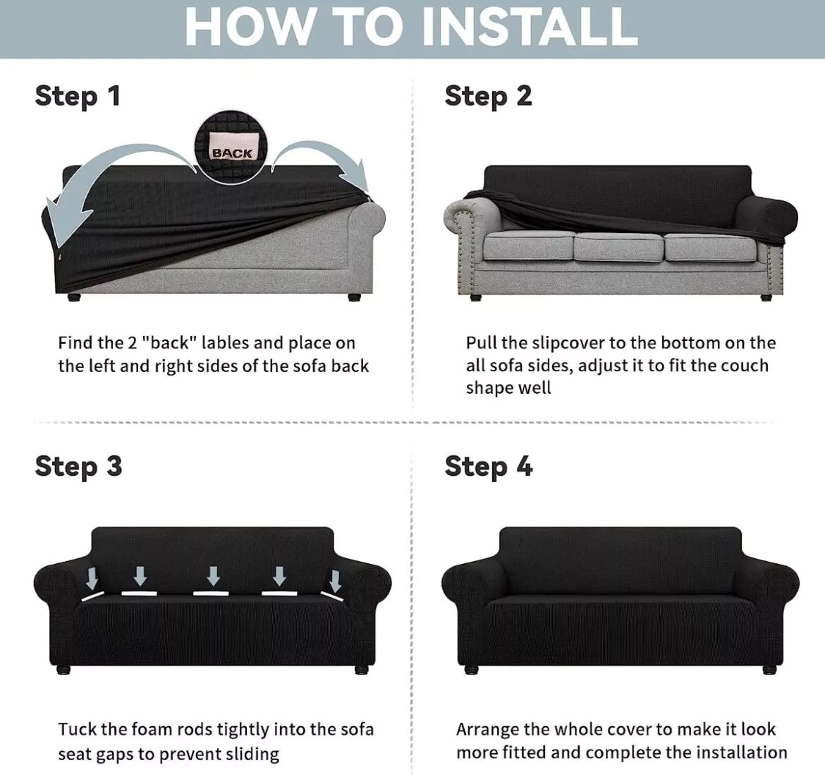 Miniatura 5 de Protector Funda SOFA 2 PUESTOS ELASTICO