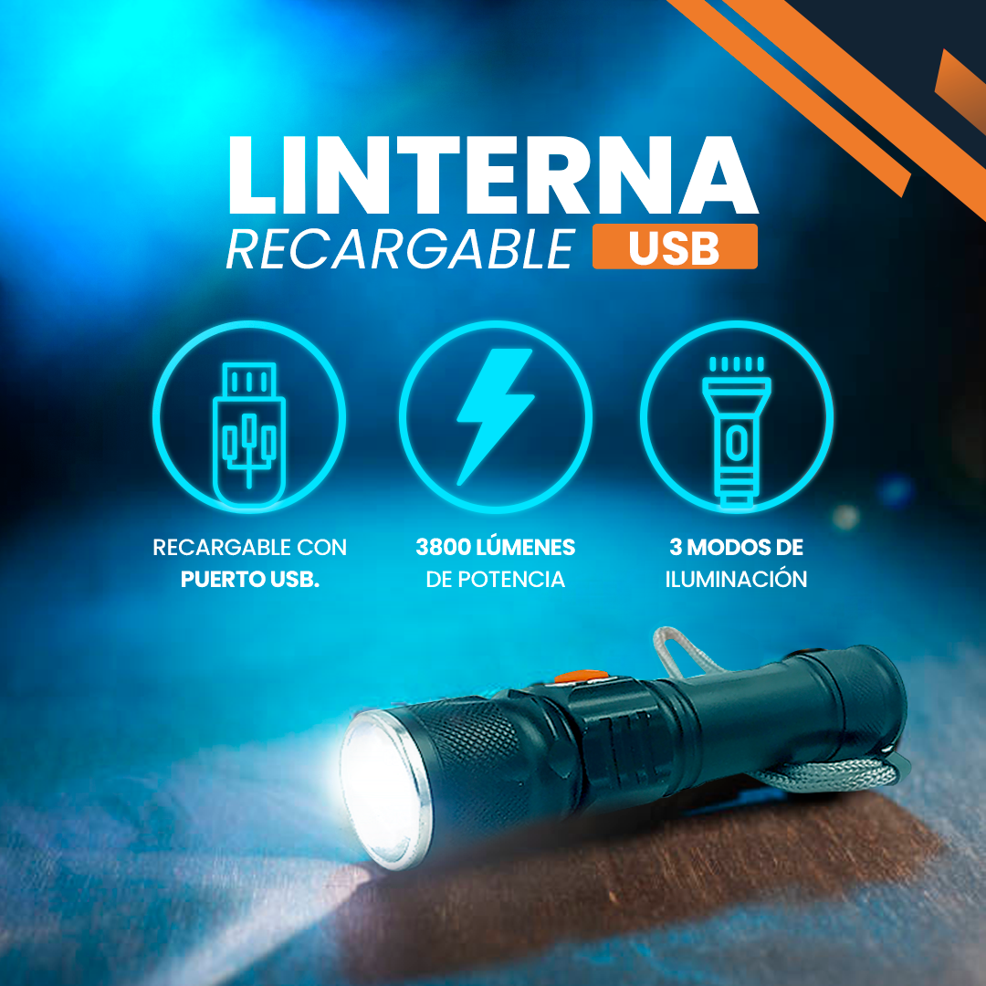 Miniatura 4 de LINTERNA USB X 2 UNIDADES