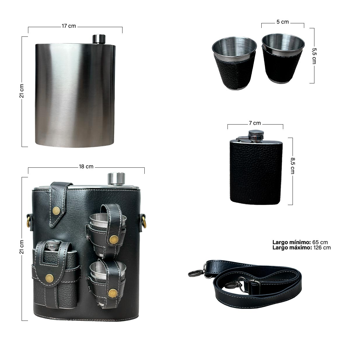 Whiskeras Cantimploras Estuche MR-20 disponible en Yaxa Colombia