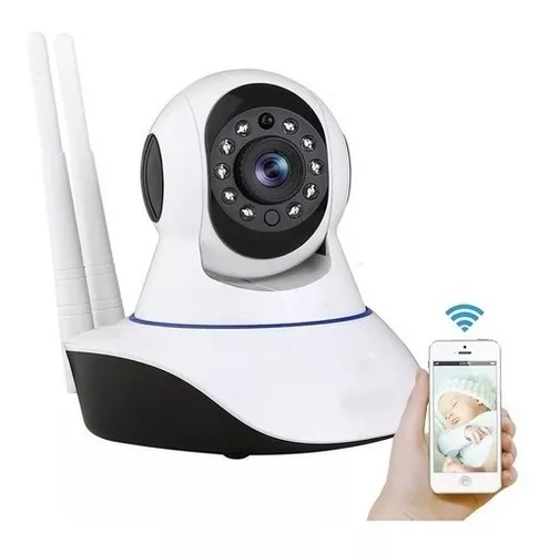 Camara Robótica Seguridad Wifi 3 Antenas