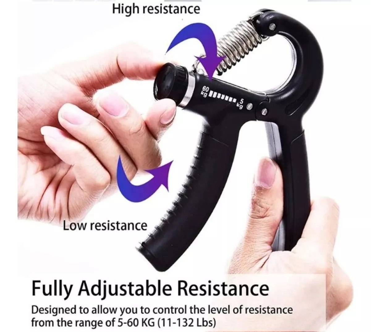 Miniatura 4 de Kit Ejercitador Hand Grip Mano Muñeca