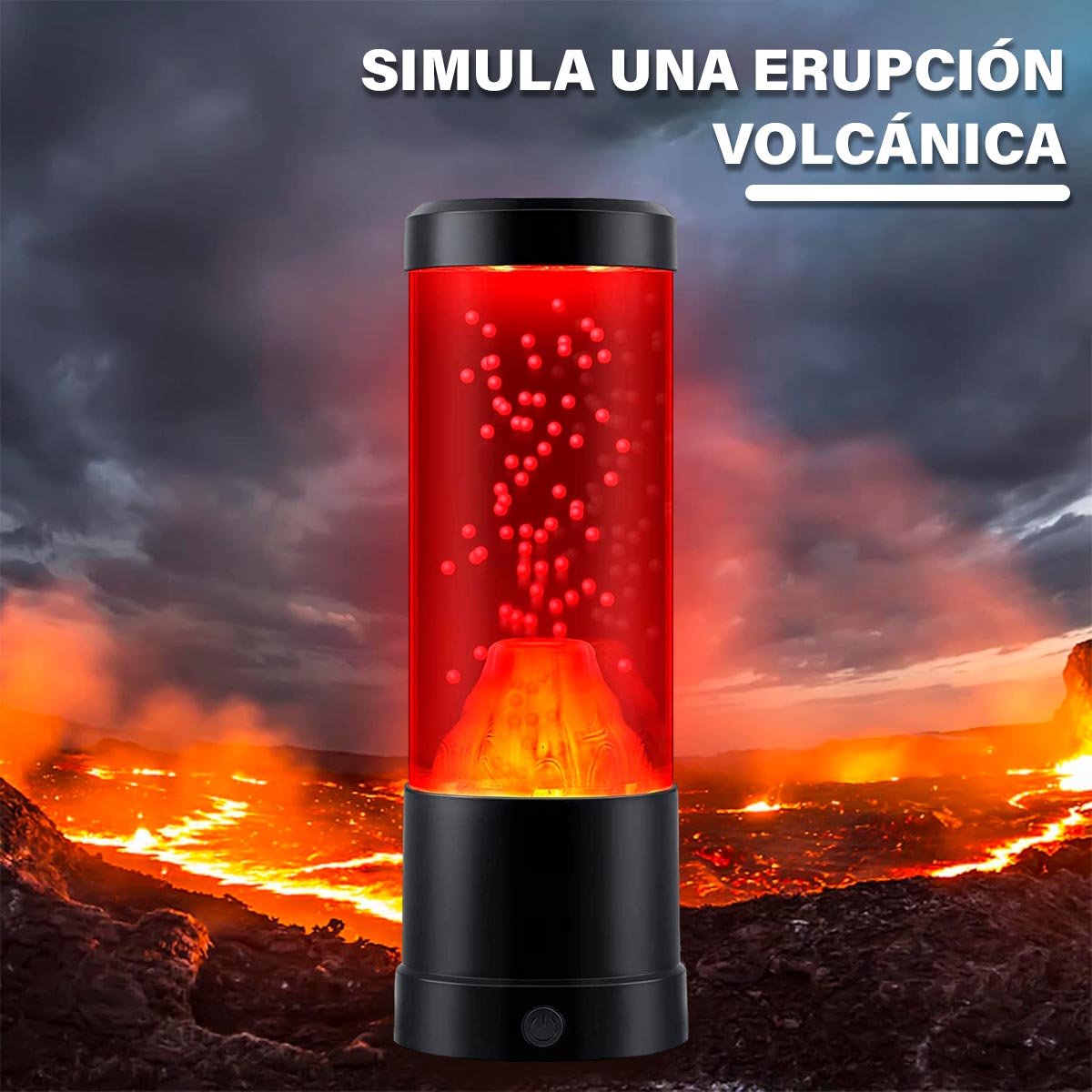Lampara de Volcan LED Multicolor 7262-4