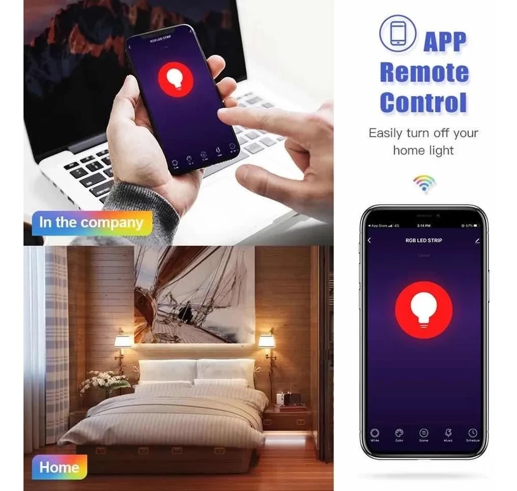 Bombillo Inteligente Rgb Comp Alexa y Go