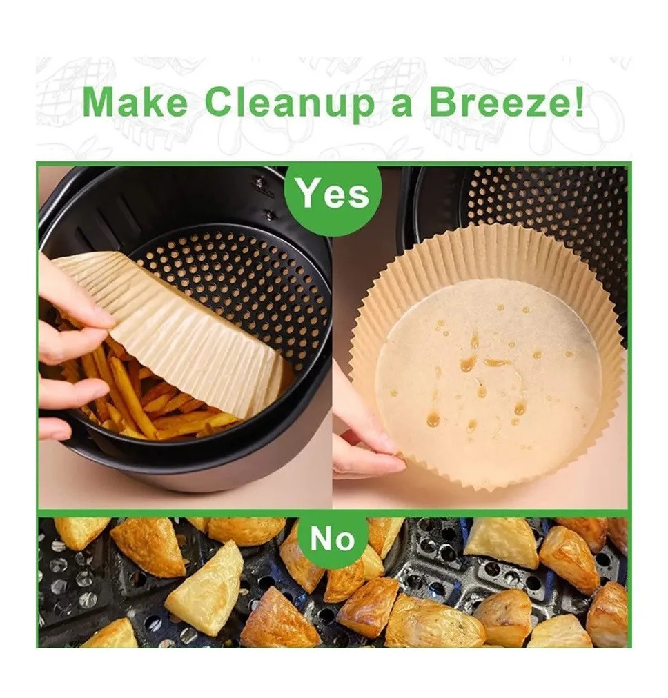 Miniatura 3 de Papel encerado Para Olla Freidora x100