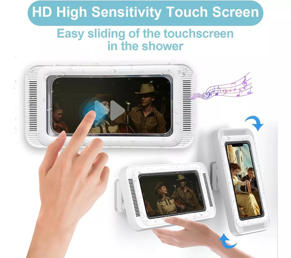 Miniatura 5 de Soporte Para Teléfono De Ducha, Impermea