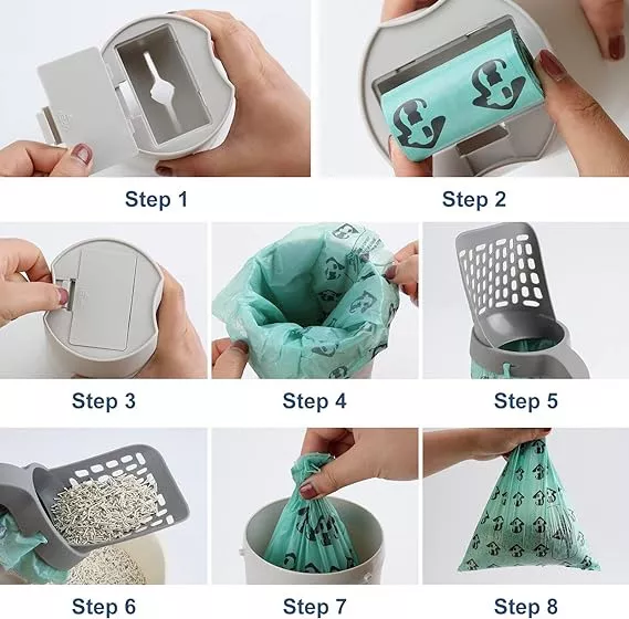 Miniatura 4 de Pala Recogedor Arena Para Gatos