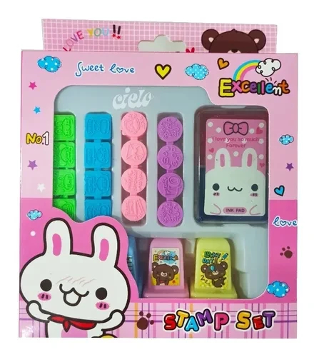 Miniatura 2 de Set Sellos Infantiles Princesas 21Pcs