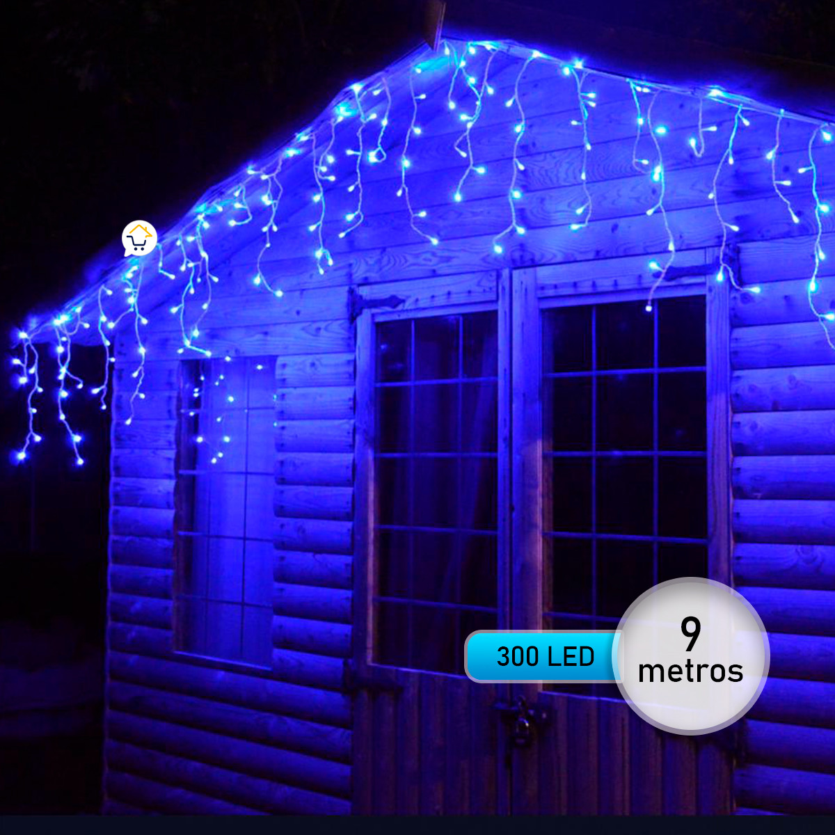 Cortina Intercalada 9M Navidad 300LEDC