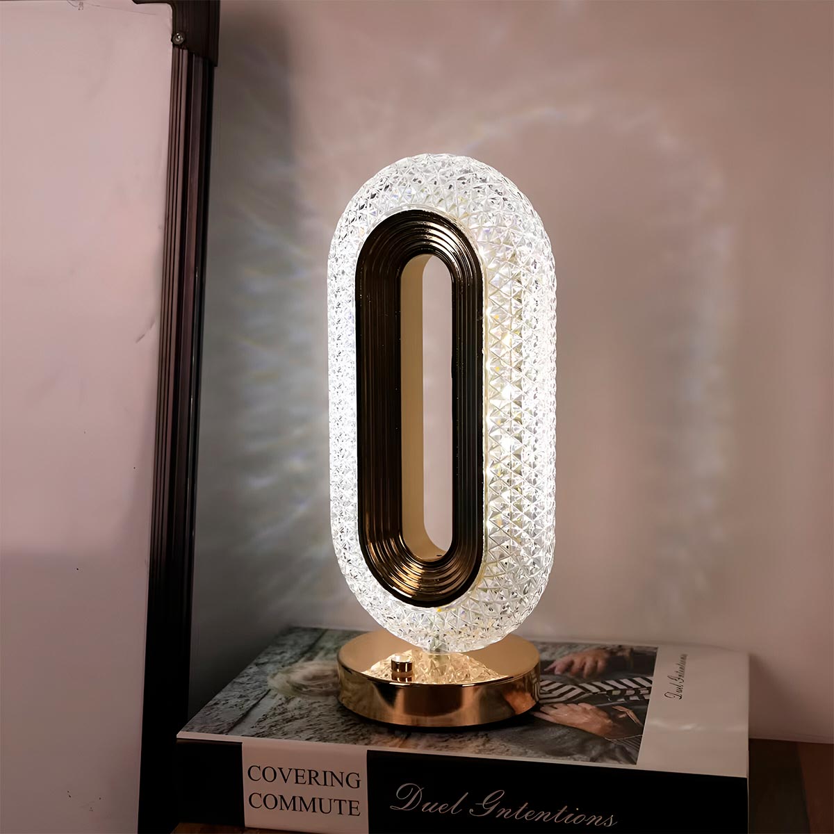 Lampara Tactil Cristal Circular 427-2