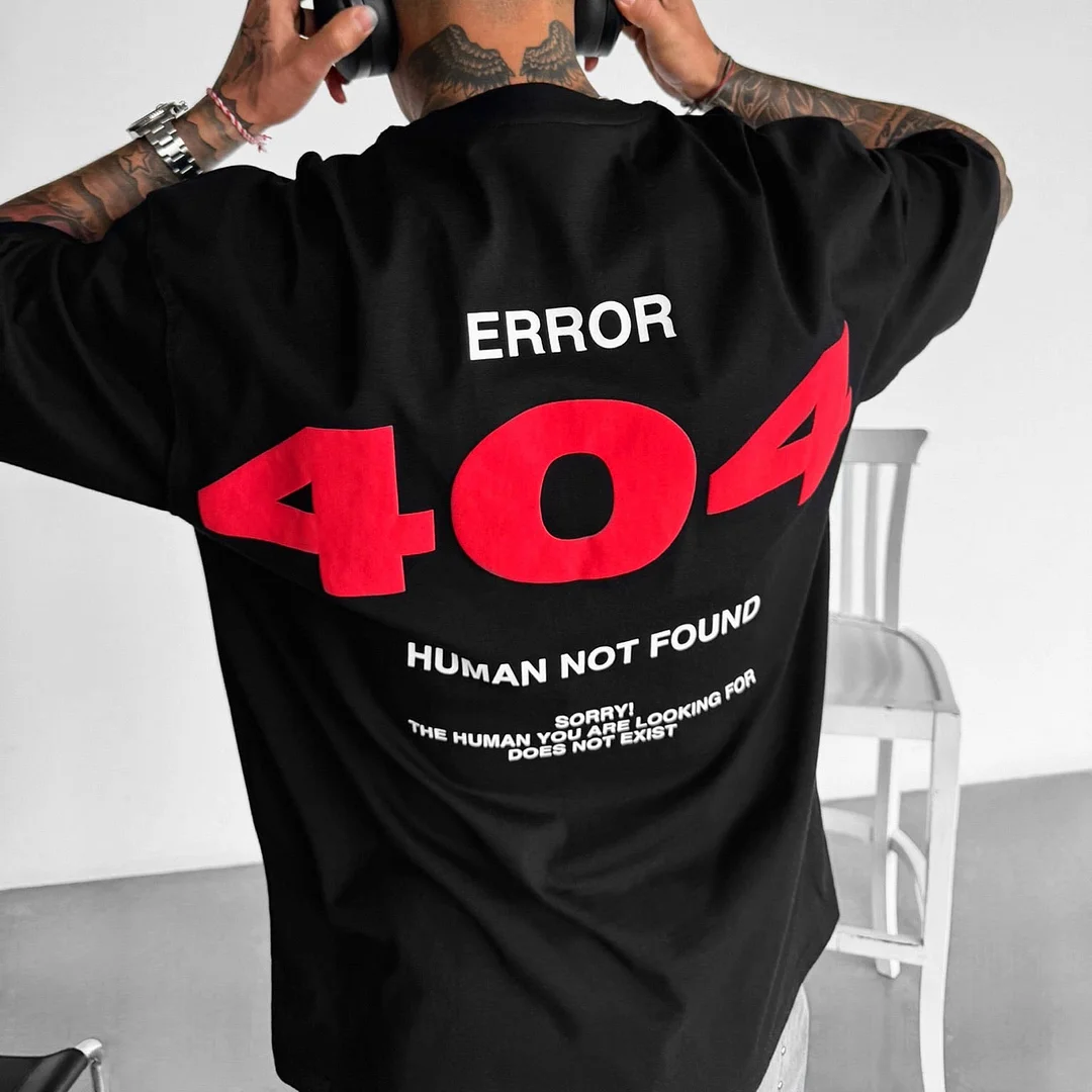 Camisa Oversize Negra 404 Black | Moda Streetwear