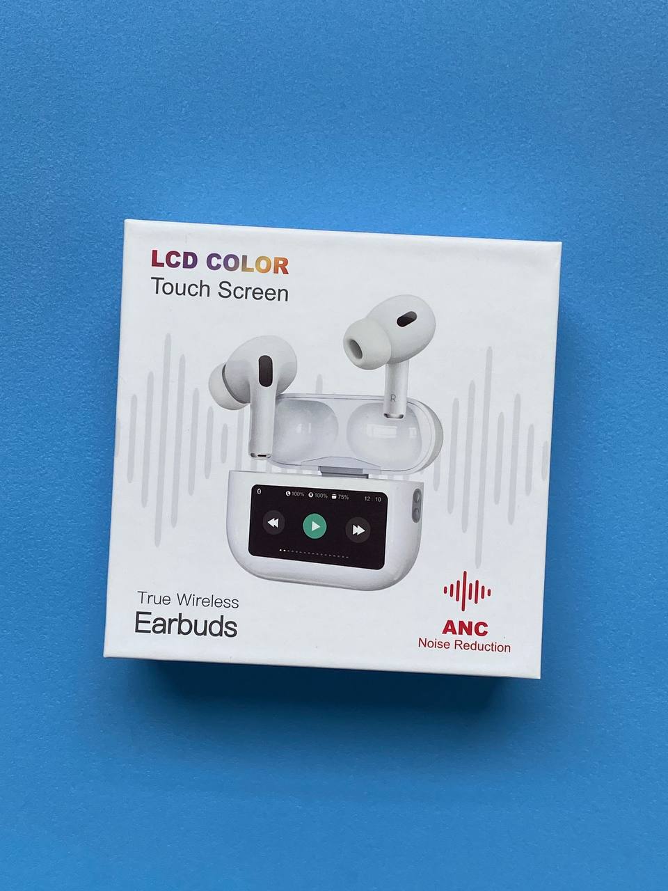 Audifonos tipo Airpods con pantalla