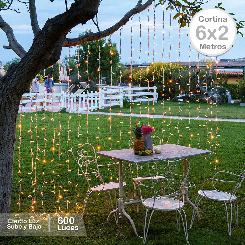 Cascada Led Sube Y Baja 6X2 Navidad 2018