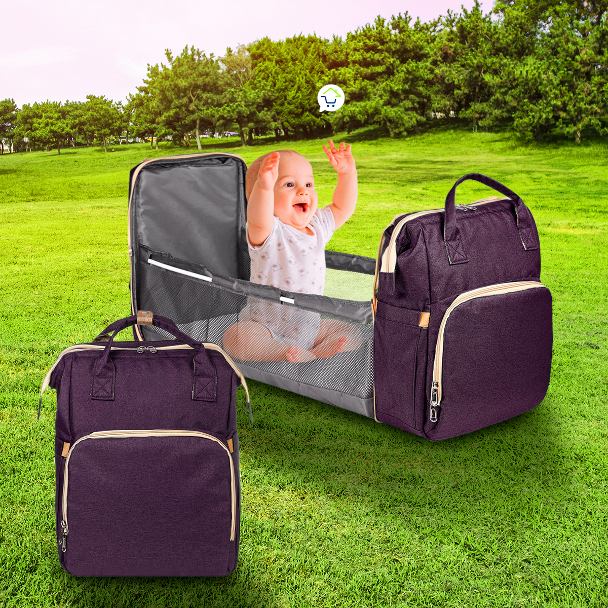 Miniatura 5 de Pañalera Portatil + Cuna PS0066