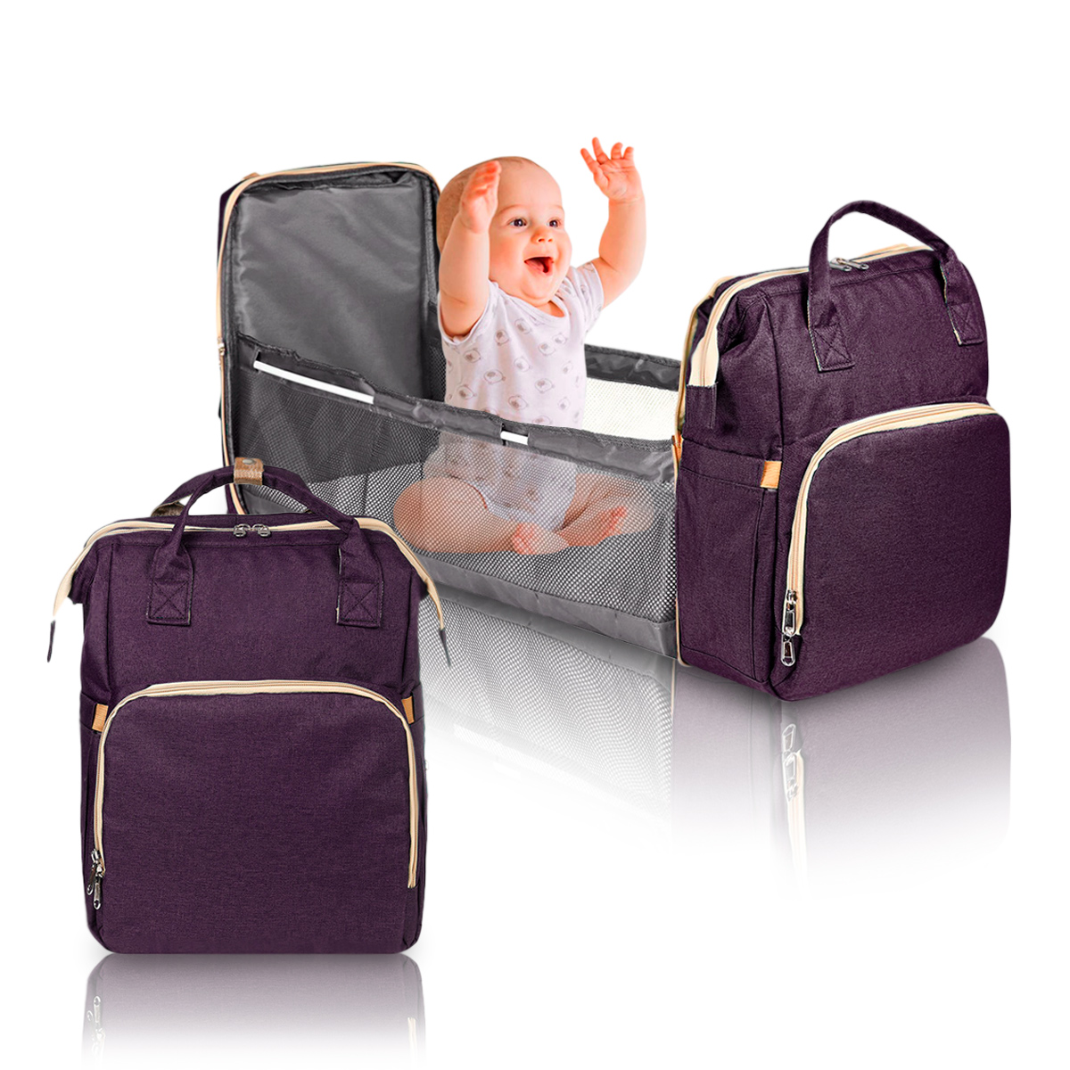 Miniatura 6 de Pañalera Portatil + Cuna PS0066