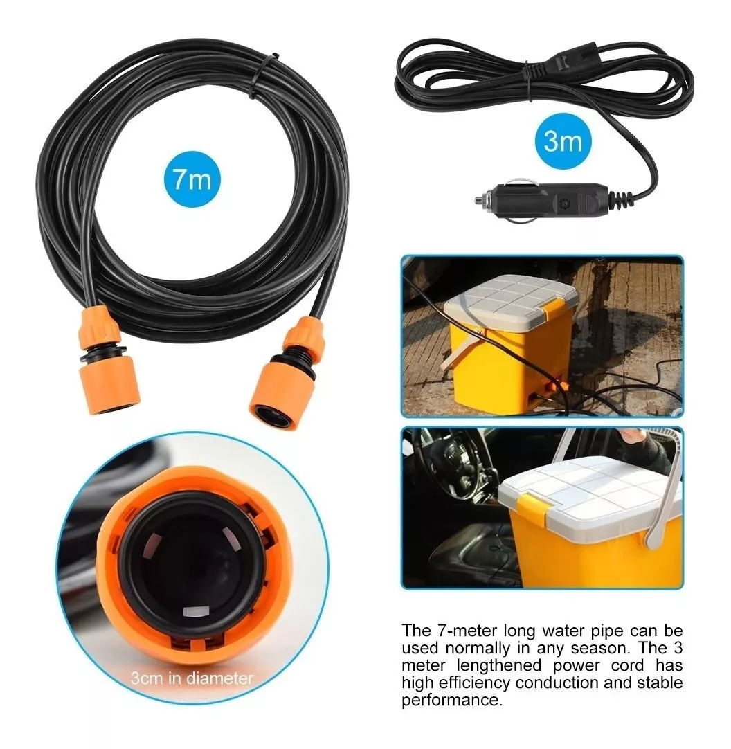 Miniatura 5 de Hidrolavadora Alta Presión Portátil 12V