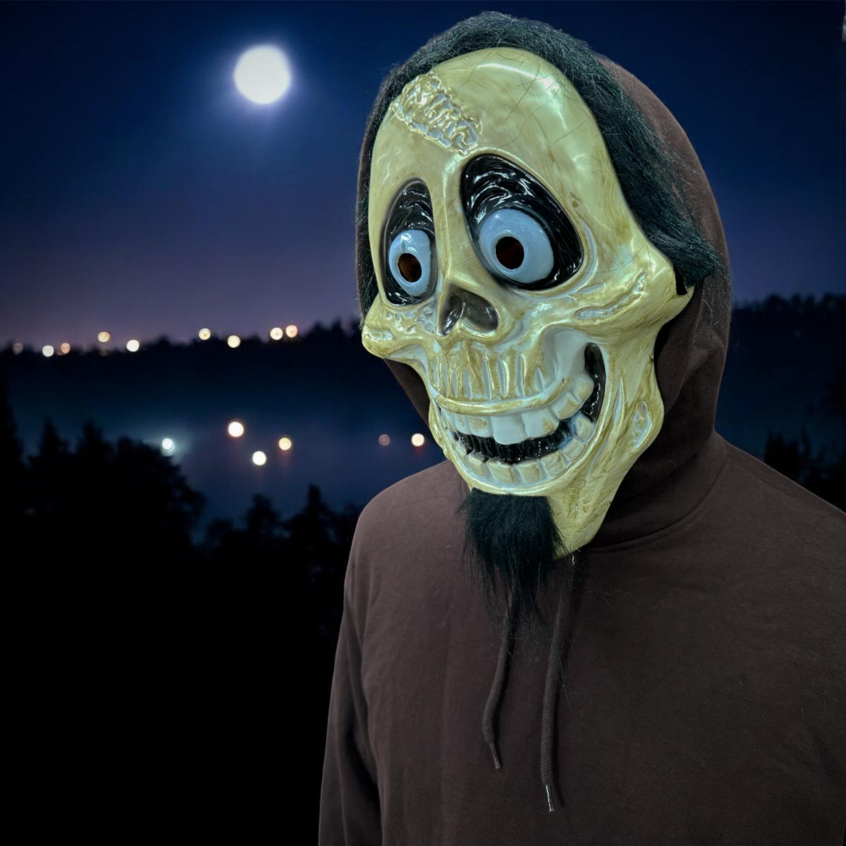 Miniatura 3 de Mascara Calavera Pelo Halloween OF-1387