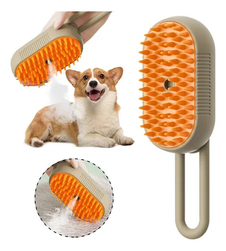 Cepillo mascota vapor doble espacio