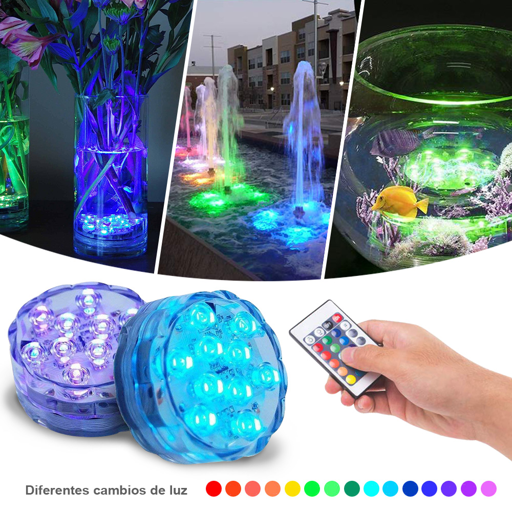 Miniatura 7 de Luz LED Sumergibles Agua ZTX-015