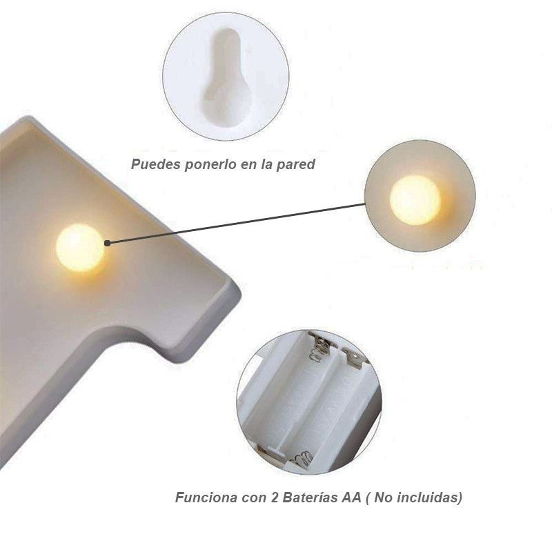 Miniatura 3 de Numeros Luz Led Lampara NLL00-DCM