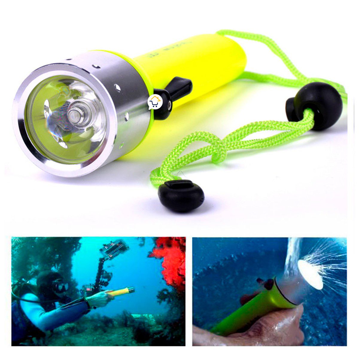 Miniatura 7 de Linterna Acuatica Buceo Sumergible 5108