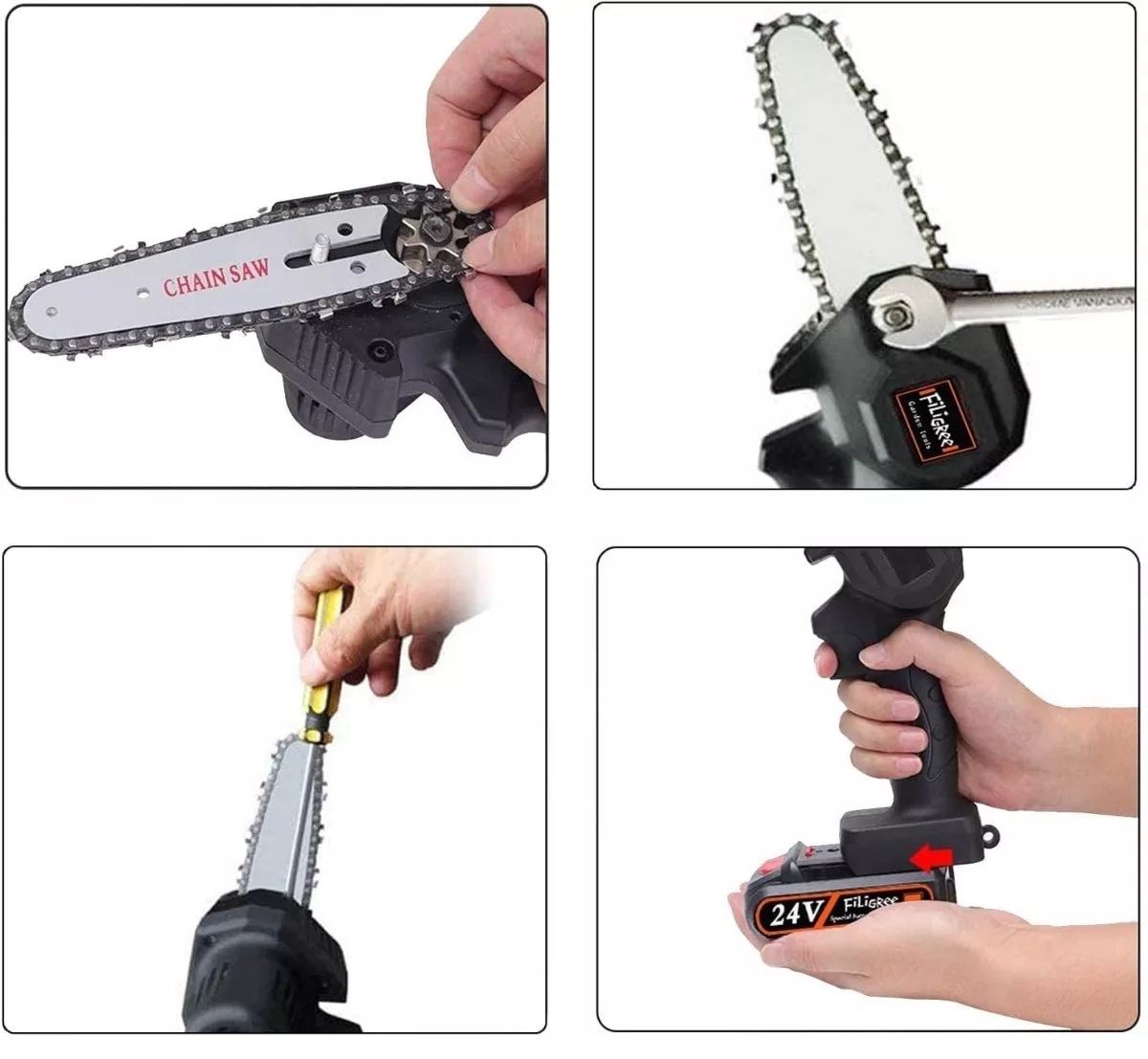 Miniatura 5 de Mini Motosierra De Mano Portátil Recarga