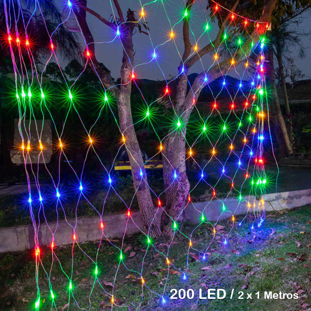 Luces Malla LED 200 Luces 2x1M 200TC