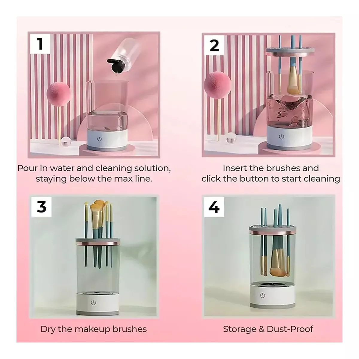 Miniatura 3 de Mini Lavadora De Brochas Portátil