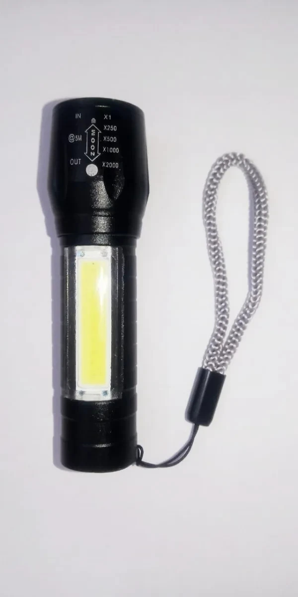 Linterna Tactica Recargable + Estuche