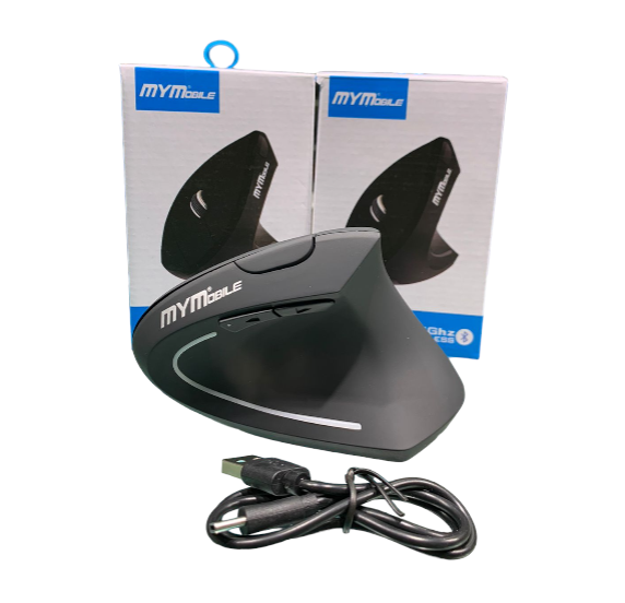 Miniatura 5 de Mouse Ergonómico Recargable Rf-7043 BT