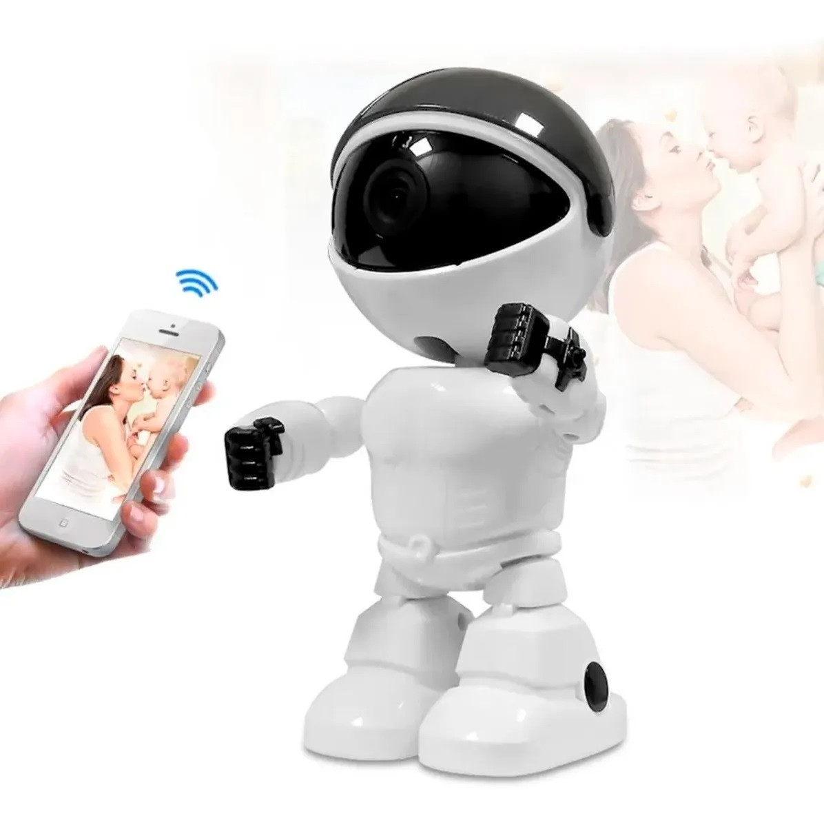 Miniatura 7 de Cámara Ip Forma De Robot Visión Nocturna