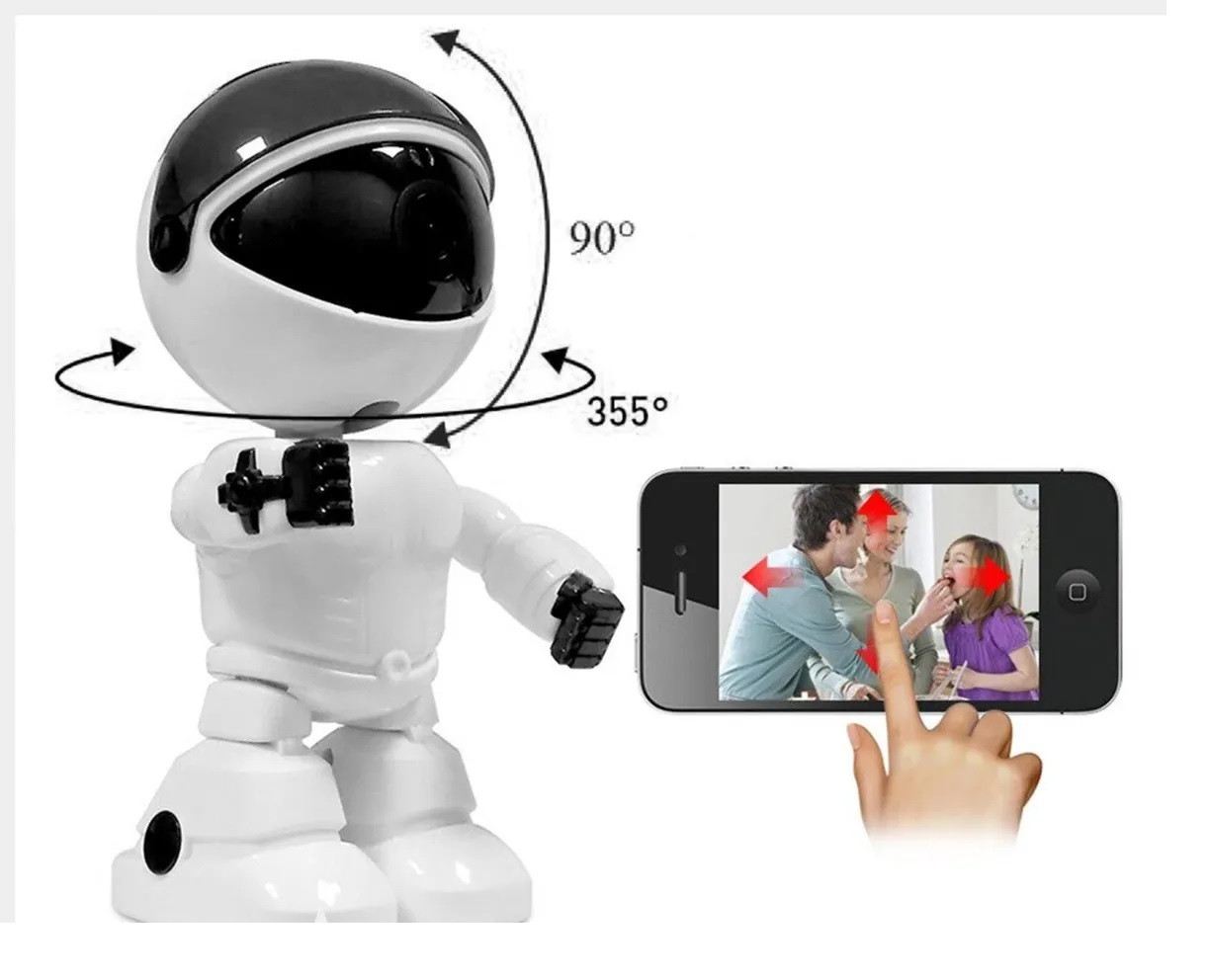 Miniatura 6 de Cámara Ip Forma De Robot Visión Nocturna