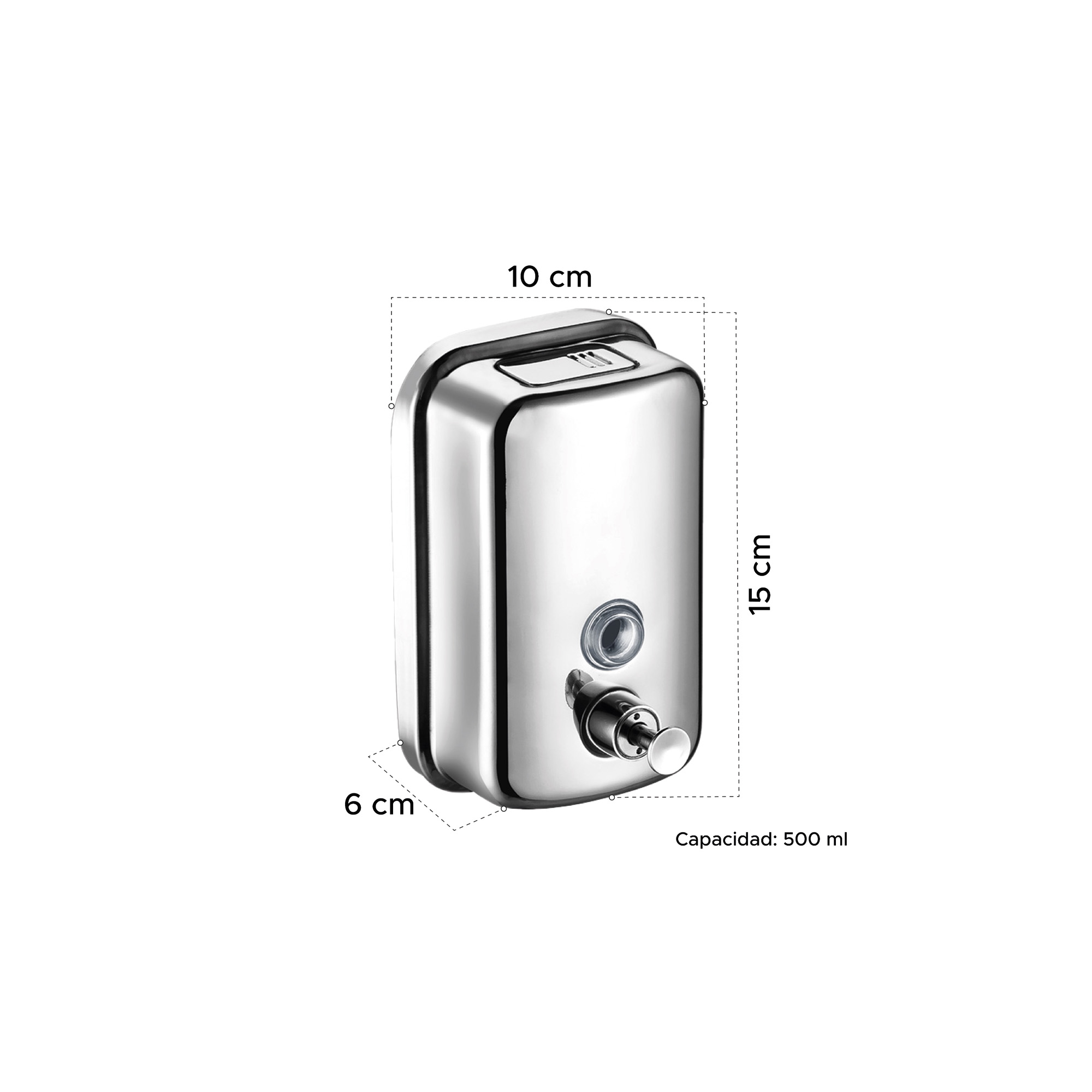 Miniatura 3 de Dispensador de jabón acero 500 ml