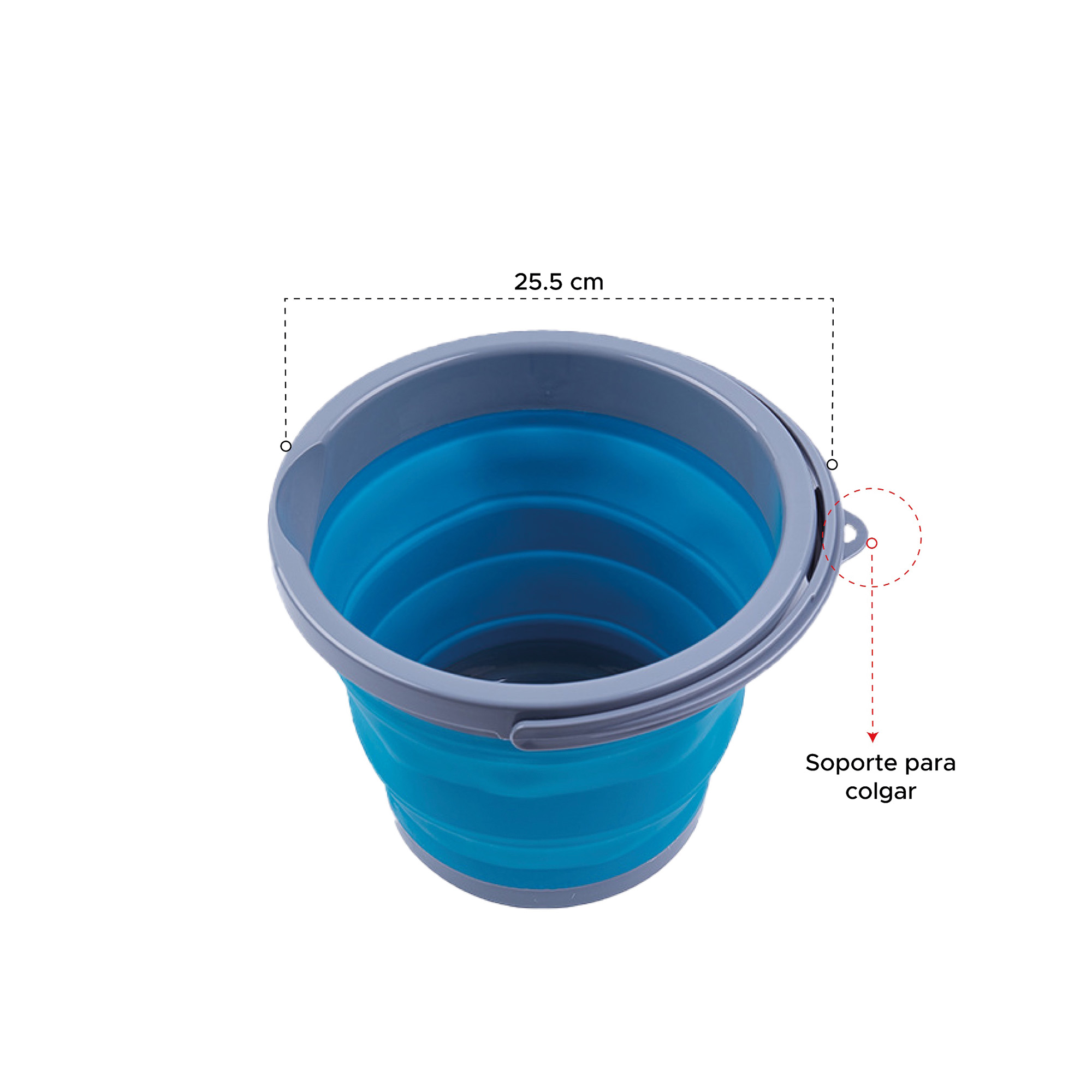 Miniatura 6 de Balde plegable 5 litros