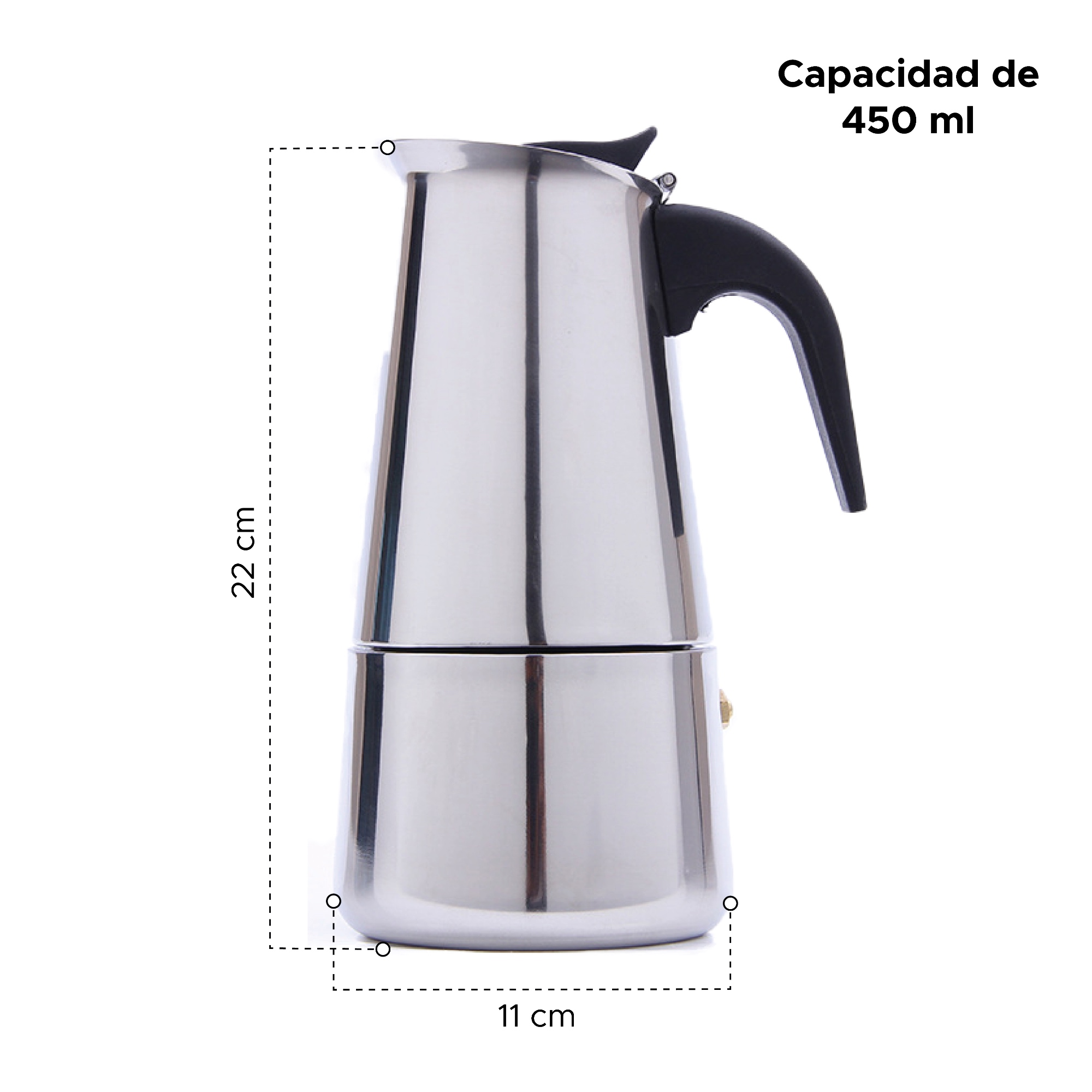 Miniatura 3 de Cafetera tipo italiana 450 ml